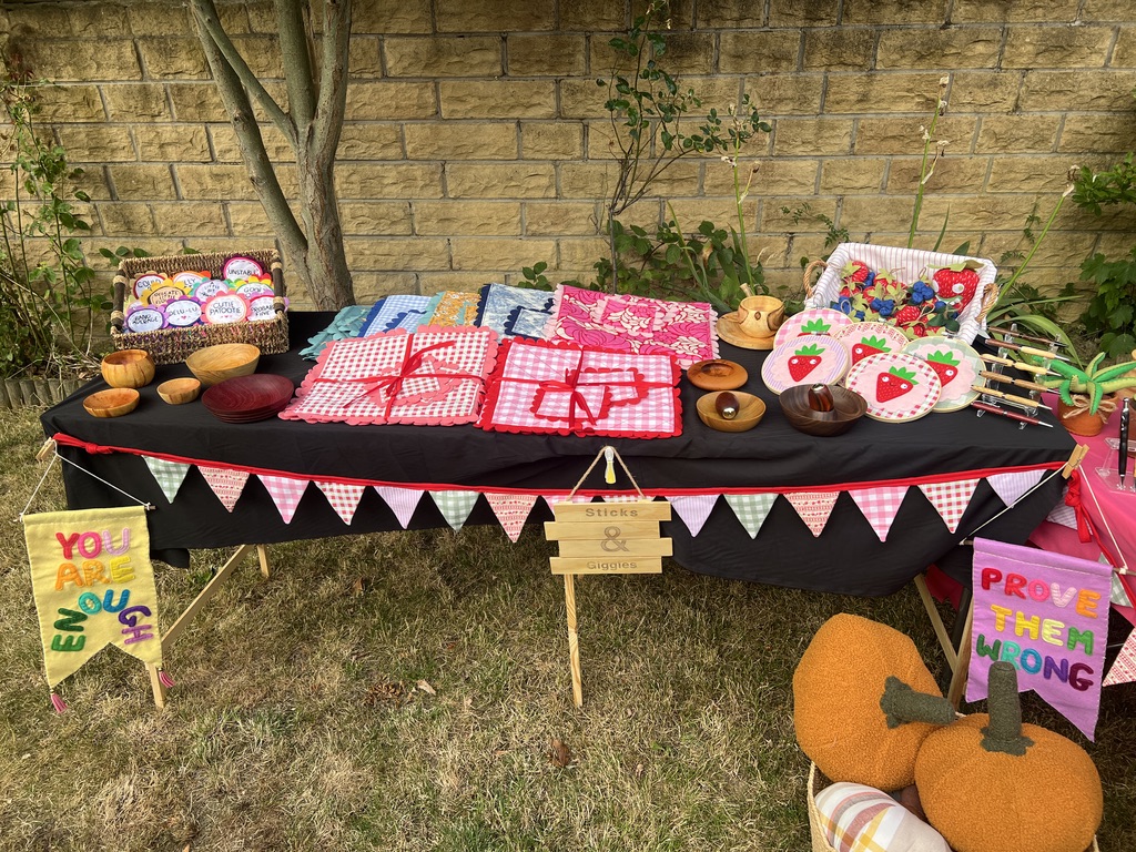 Trying out our first market stall, photograph 11